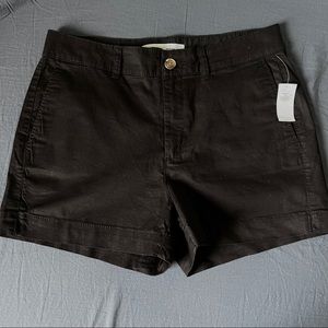 Mid Rise Black Everyday Casual Shorts, Size 6